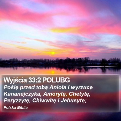 Wyjścia 33:2 POLUBG Bible Verse Image