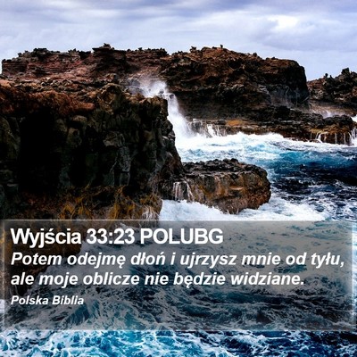 Wyjścia 33:23 POLUBG Bible Verse Image