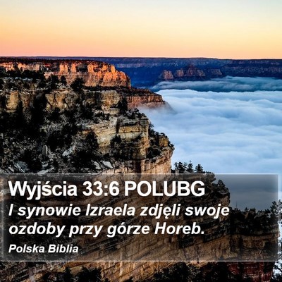 Wyjścia 33:6 POLUBG Bible Verse Image