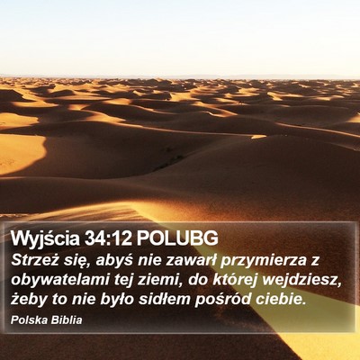 Wyjścia 34:12 POLUBG Bible Verse Image