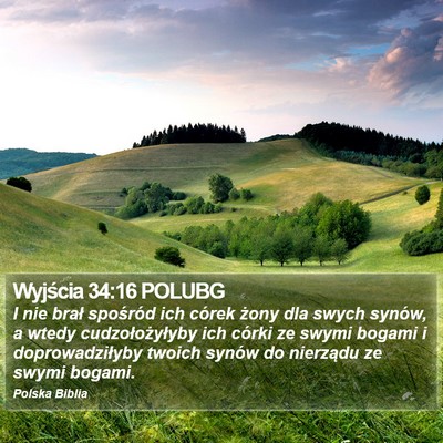 Wyjścia 34:16 POLUBG Bible Verse Image