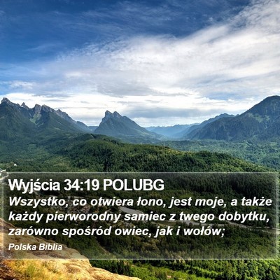 Wyjścia 34:19 POLUBG Bible Verse Image