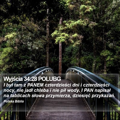 Wyjścia 34:28 POLUBG Bible Verse Image