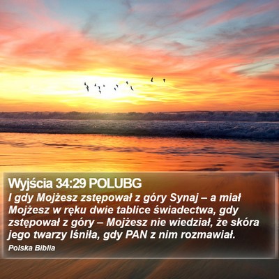 Wyjścia 34:29 POLUBG Bible Verse Image