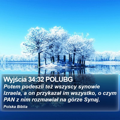 Wyjścia 34:32 POLUBG Bible Verse Image