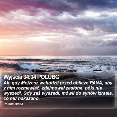 Wyjścia 34:34 POLUBG Bible Verse Image