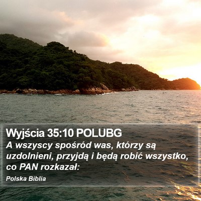 Wyjścia 35:10 POLUBG Bible Verse Image