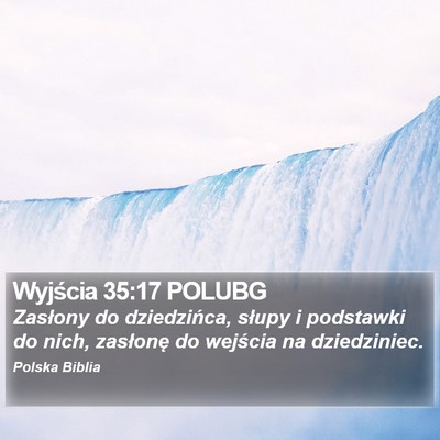 Wyjścia 35:17 POLUBG Bible Verse Image