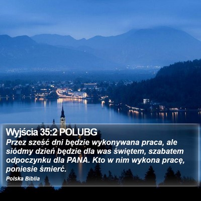 Wyjścia 35:2 POLUBG Bible Verse Image