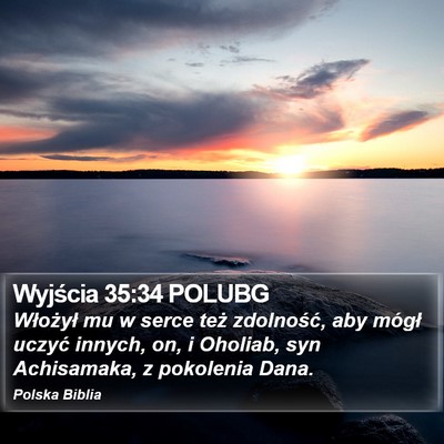 Wyjścia 35:34 POLUBG Bible Verse Image
