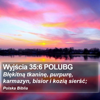 Wyjścia 35:6 POLUBG Bible Verse Image