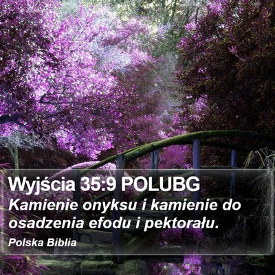 Wyjścia 35:9 POLUBG Bible Verse Image