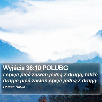 Wyjścia 36:10 POLUBG Bible Verse Image