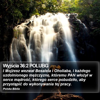 Wyjścia 36:2 POLUBG Bible Verse Image
