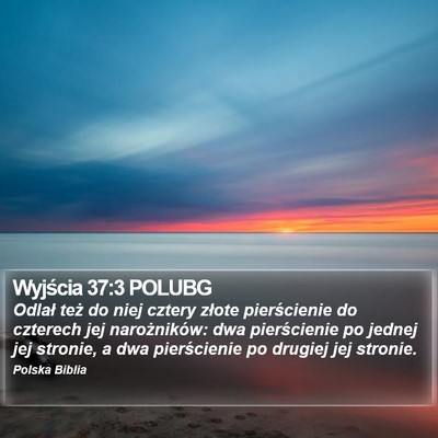 Wyjścia 37:3 POLUBG Bible Verse Image