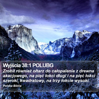 Wyjścia 38:1 POLUBG Bible Verse Image