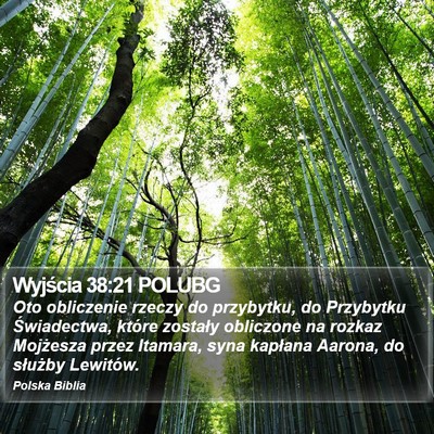 Wyjścia 38:21 POLUBG Bible Verse Image