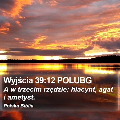 Wyjścia 39:12 POLUBG Bible Verse Image