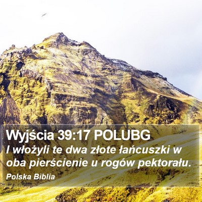 Wyjścia 39:17 POLUBG Bible Verse Image