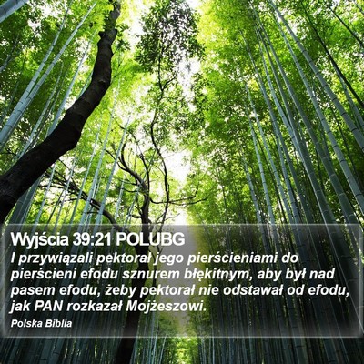 Wyjścia 39:21 POLUBG Bible Verse Image