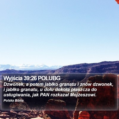 Wyjścia 39:26 POLUBG Bible Verse Image