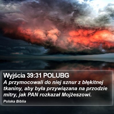 Wyjścia 39:31 POLUBG Bible Verse Image