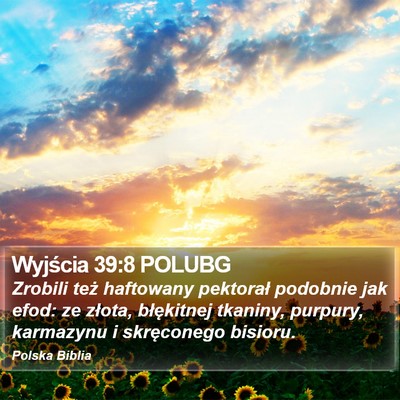 Wyjścia 39:8 POLUBG Bible Verse Image