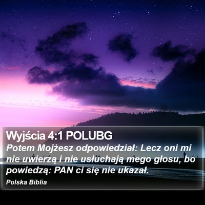 Wyjścia 4:1 POLUBG Bible Verse Image