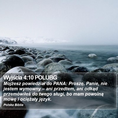 Wyjścia 4:10 POLUBG Bible Verse Image