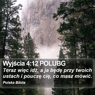 Wyjścia 4:12 POLUBG Bible Verse Image
