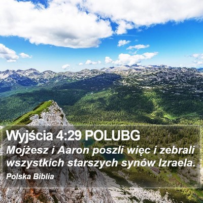 Wyjścia 4:29 POLUBG Bible Verse Image