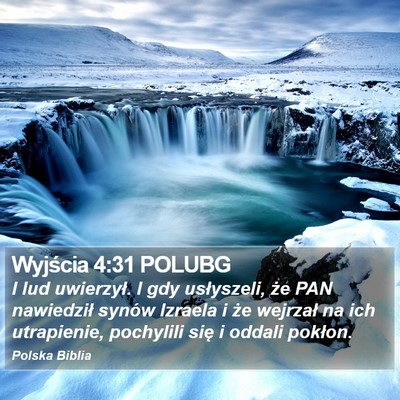 Wyjścia 4:31 POLUBG Bible Verse Image