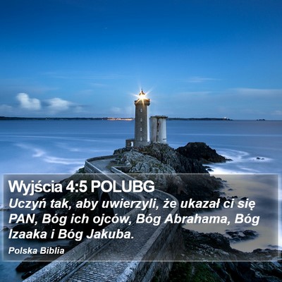 Wyjścia 4:5 POLUBG Bible Verse Image