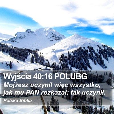 Wyjścia 40:16 POLUBG Bible Verse Image