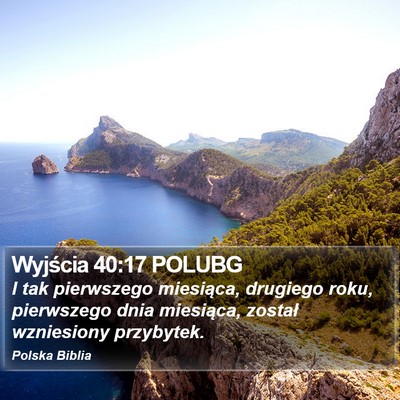 Wyjścia 40:17 POLUBG Bible Verse Image