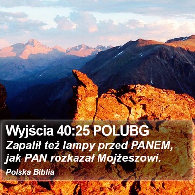 Wyjścia 40:25 POLUBG Bible Verse Image