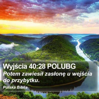 Wyjścia 40:28 POLUBG Bible Verse Image