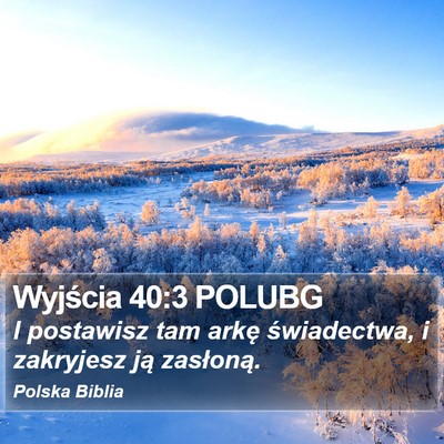 Wyjścia 40:3 POLUBG Bible Verse Image