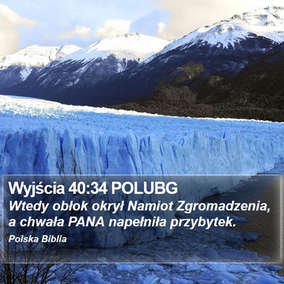 Wyjścia 40:34 POLUBG Bible Verse Image