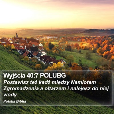 Wyjścia 40:7 POLUBG Bible Verse Image