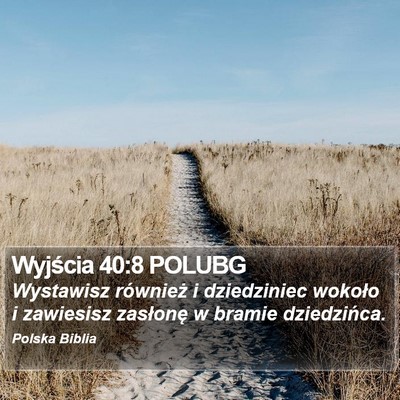 Wyjścia 40:8 POLUBG Bible Verse Image