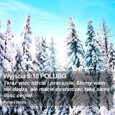 Wyjścia 5:18 POLUBG Bible Verse Image