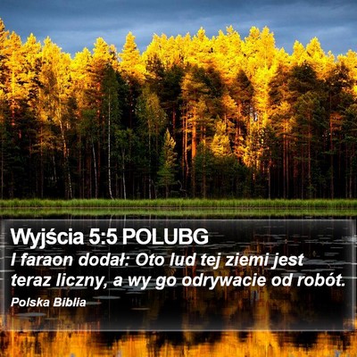 Wyjścia 5:5 POLUBG Bible Verse Image