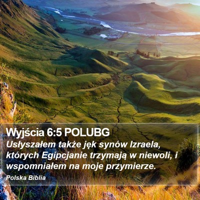Wyjścia 6:5 POLUBG Bible Verse Image