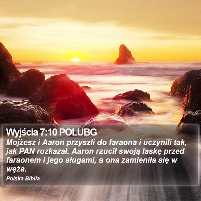 Wyjścia 7:10 POLUBG Bible Verse Image