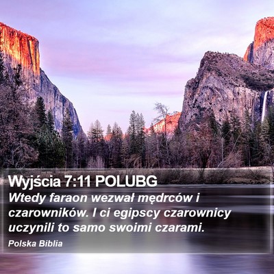 Wyjścia 7:11 POLUBG Bible Verse Image