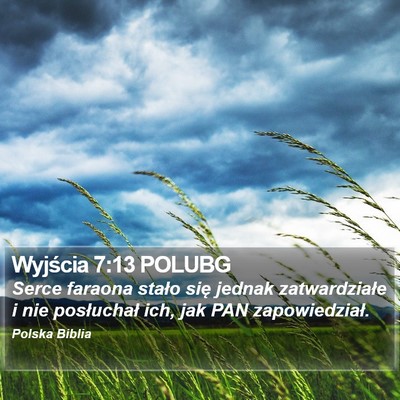 Wyjścia 7:13 POLUBG Bible Verse Image