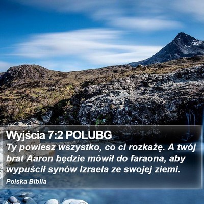 Wyjścia 7:2 POLUBG Bible Verse Image