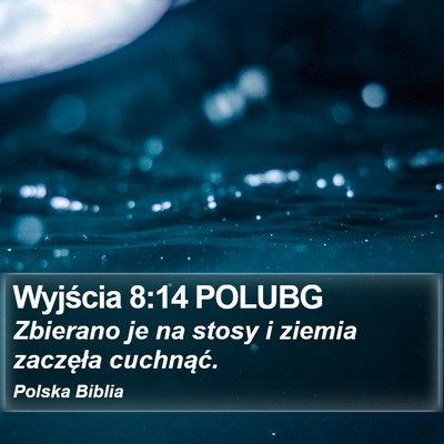 Wyjścia 8:14 POLUBG Bible Verse Image