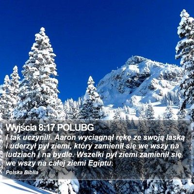 Wyjścia 8:17 POLUBG Bible Verse Image